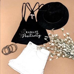 Radiate positivity tank top